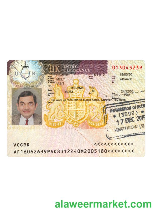 United Kingdom visa 2019-present